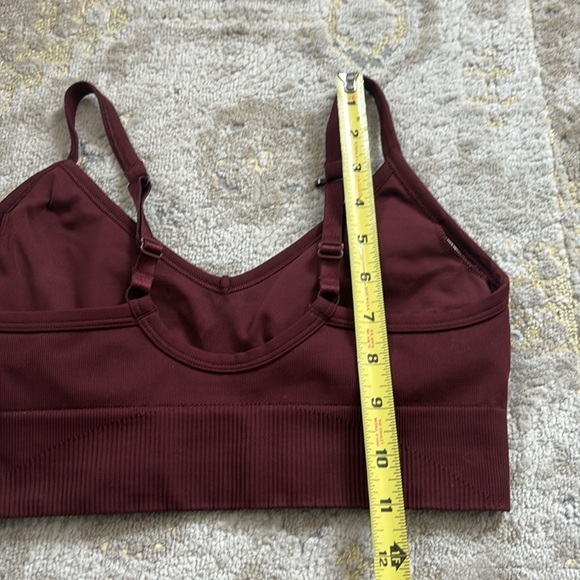 Lululemon Maroon Sports Ebb To Street Bra size 4 - Picture 7 of 7